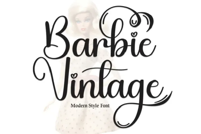 Barbie Vintage Script font