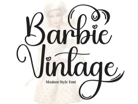 Barbie Vintage Script font