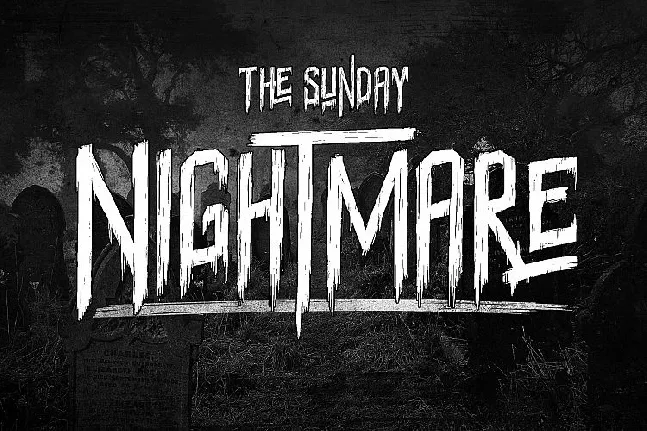 Sunday Nightmare Typeface Free font