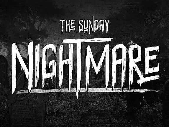 Sunday Nightmare Typeface Free font