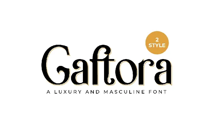 Gaftora font