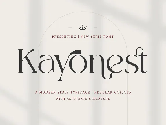 Kayonest Free Trial font