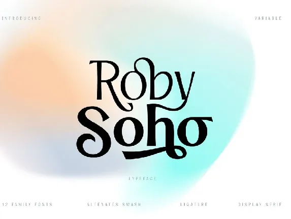 Roby Soho font