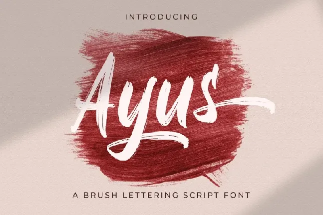 Ayus Brush font