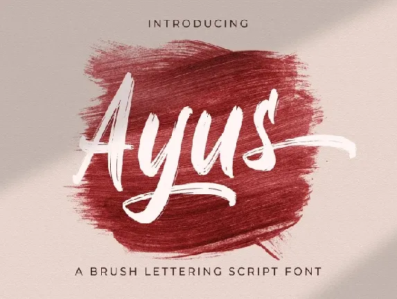 Ayus Brush font