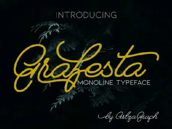 Grafesta Monoline Script font