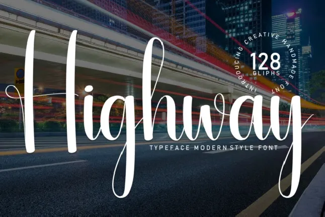 Highway Script font