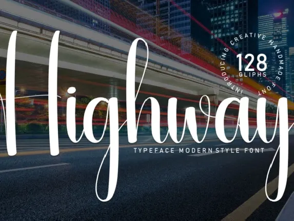 Highway Script font