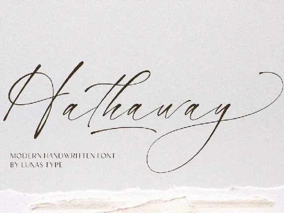 Hathaway font