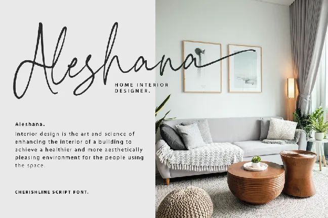 Cherishline Demo font