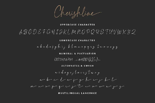 Cherishline Demo font