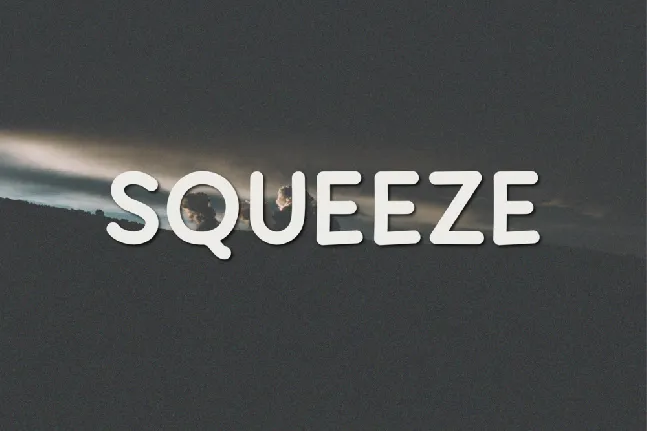 Squeeze font