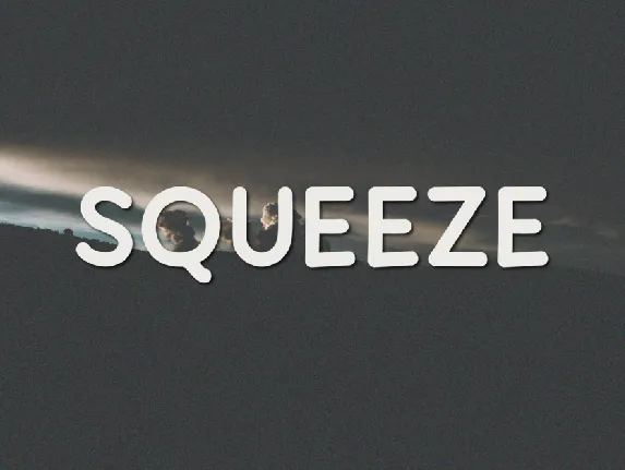 Squeeze font