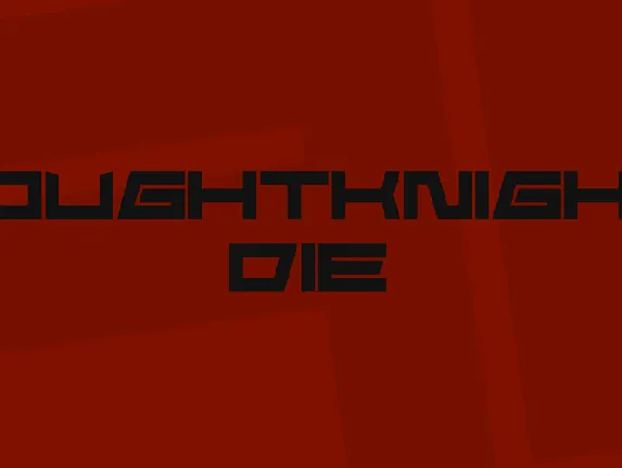 FoughtKnight Die font