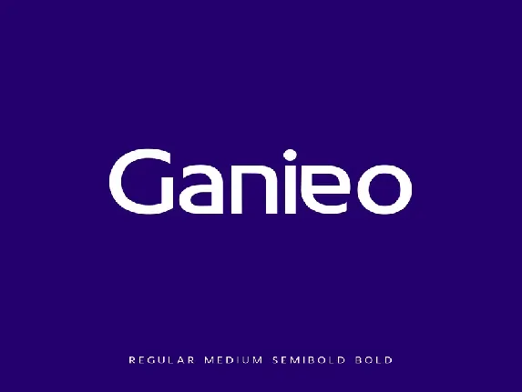 Ganieo font