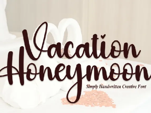 Vacation Honeymoon font