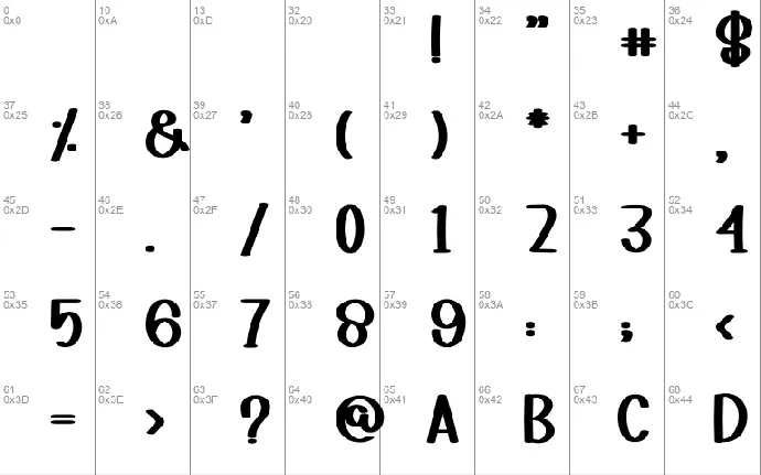 Housing font