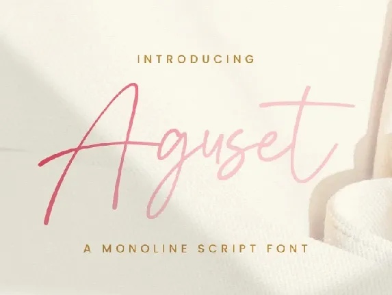 Aguset Script font