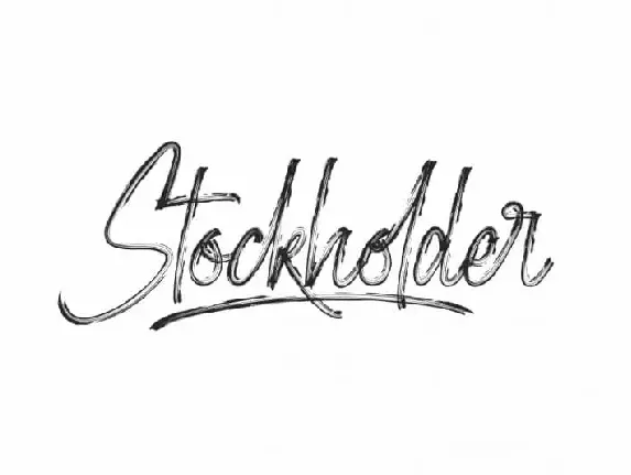 Stockholder Brush font