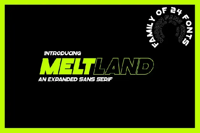 Meltland Sans Serif font