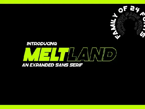 Meltland Sans Serif font