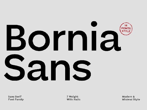 Bornia Sans font