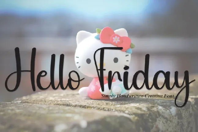 Hello Friday Script font