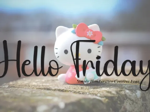 Hello Friday Script font