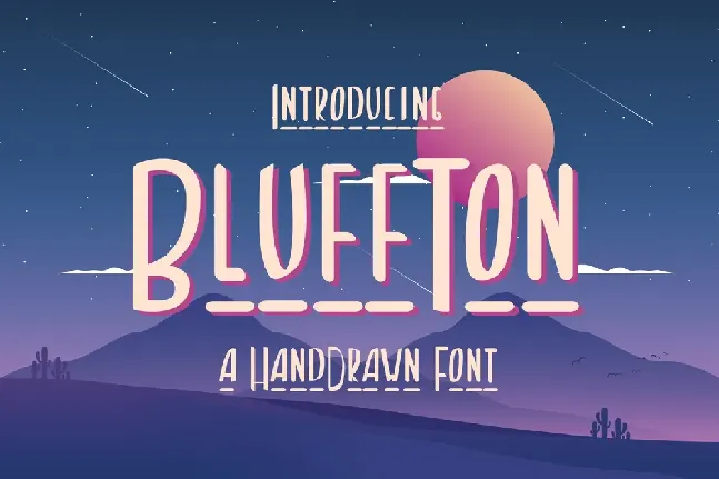 Bluffton Free Trial font