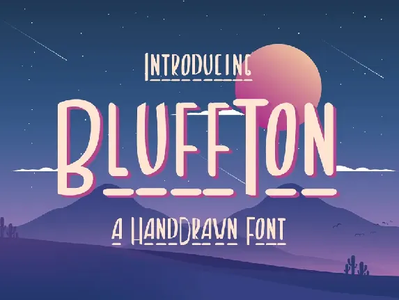 Bluffton Free Trial font