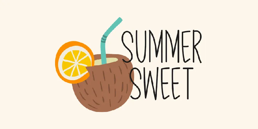 I Love Summer font