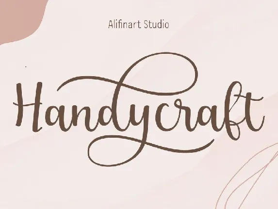 Handycraft font