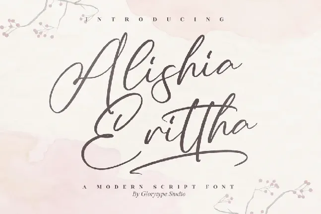 Alishia  Erittha font