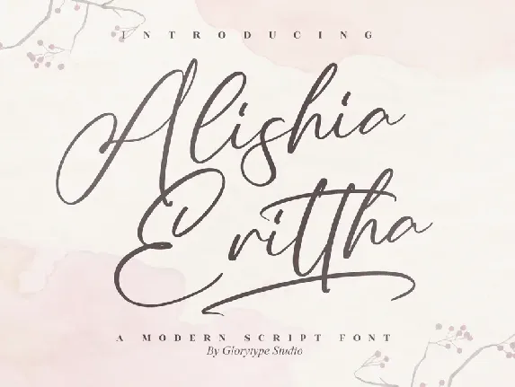 Alishia  Erittha font