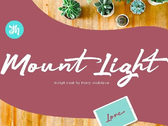 Mount Light font