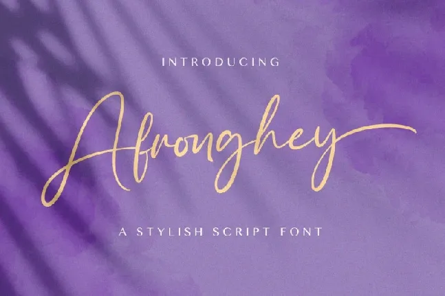 Afronghey Script font