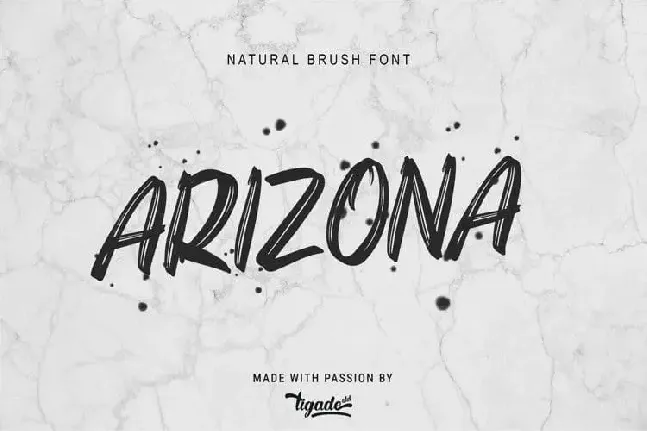 Arizona Brush font