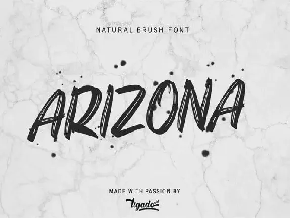 Arizona Brush font