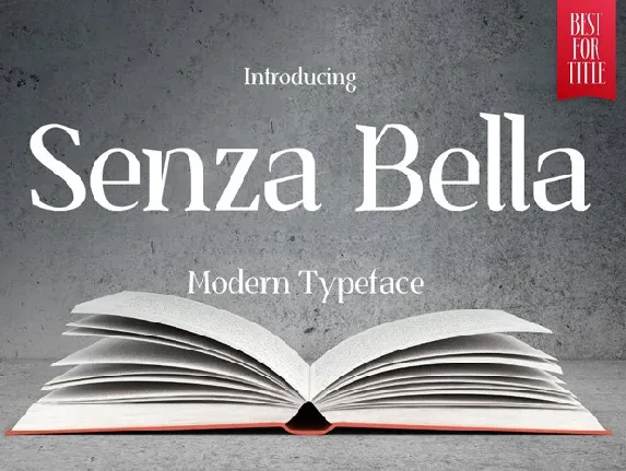 Senza Bella Family font