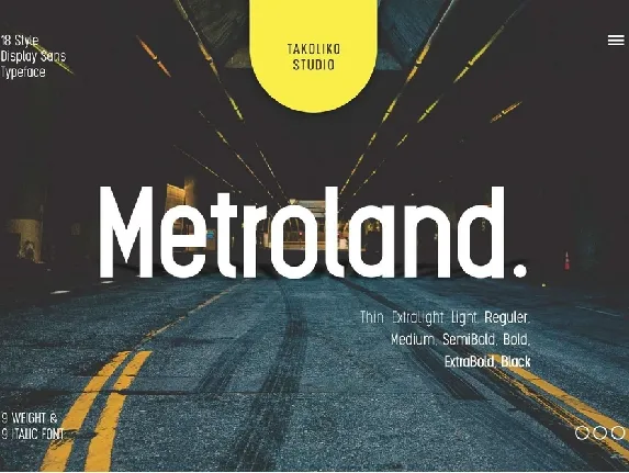 Metroland font