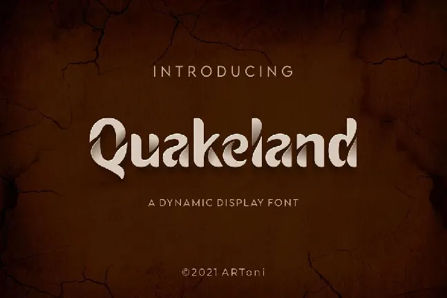 Quakeland font