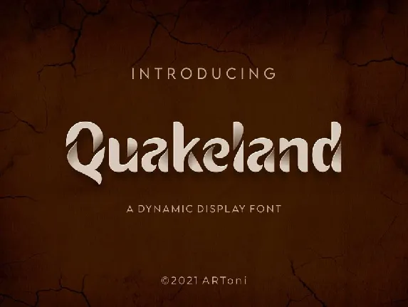 Quakeland font