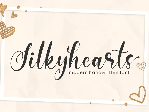 Silkyheart font