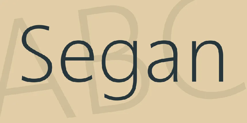 Segan font