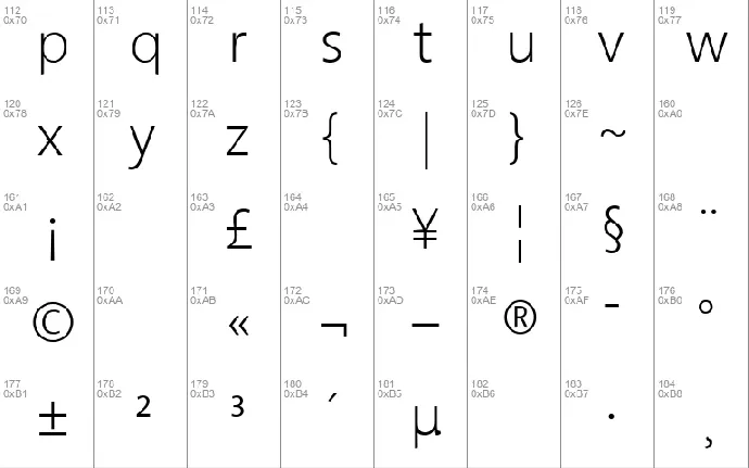 Segan font