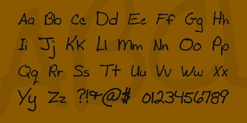 Mad's Scrawl BRK font