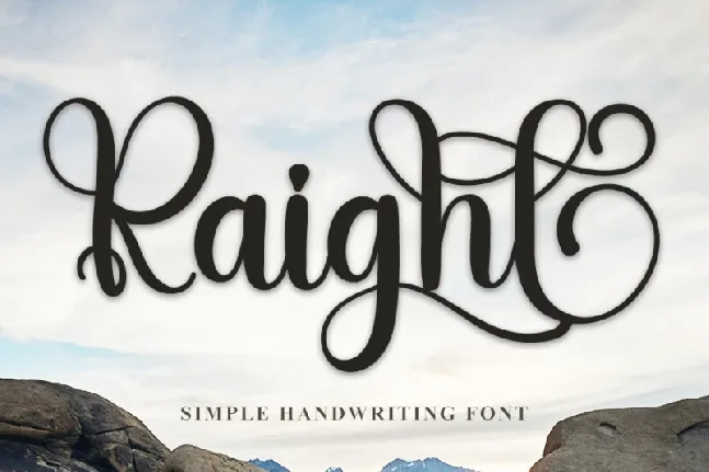 Raight font