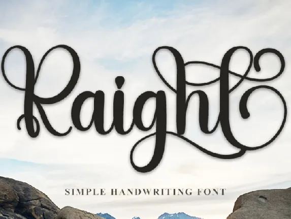 Raight font