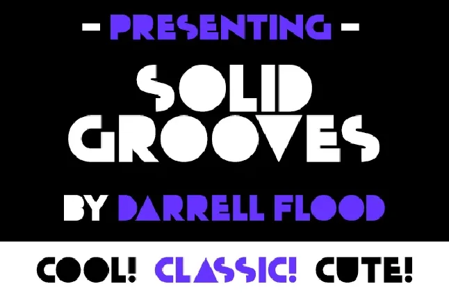 Solid Grooves Free Download font