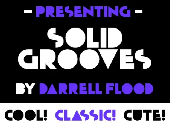 Solid Grooves Free Download font